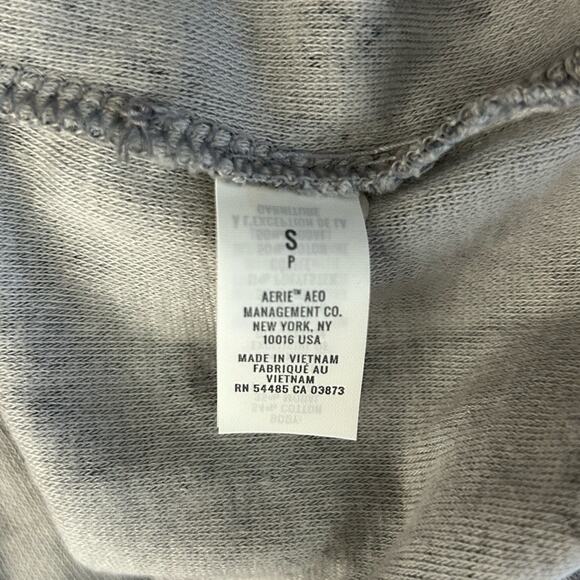 Aerie Oversized Desert Grey Leopard Fleece Pullover Size Small NWT - Picture 12 of 16
